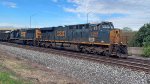 CSX 3168 leads B158/empties east.